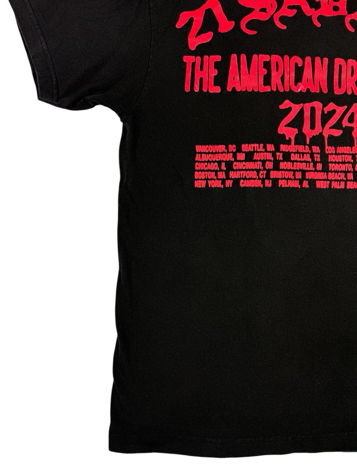 21 Savage Slaughter Gang American Dream Tour Black Rap Top Medium