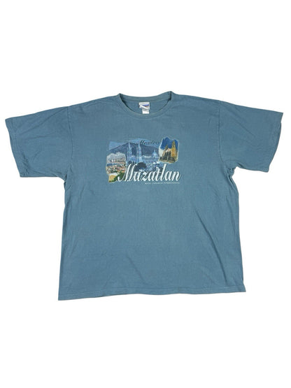 Retro Royal Caribbean Blue Mazatlan Mexico Travel Destination Top 3XL