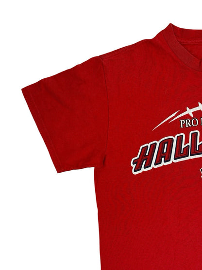 Retro Majestic Red Pro Football Hall of Fame Top Small