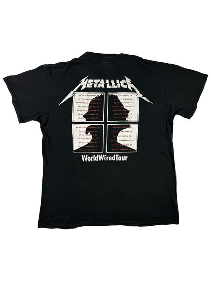 Metallica WorldWired Tour 2017 Concert Black Top Large