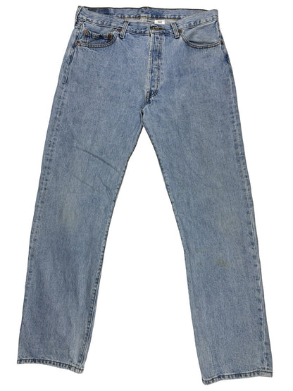Levi's 501 Blue Retro Straight Leg Denim Jeans 36W 34L