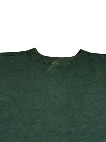 IZOD Green Retro Embroidered Cotton Blend Jumper Medium