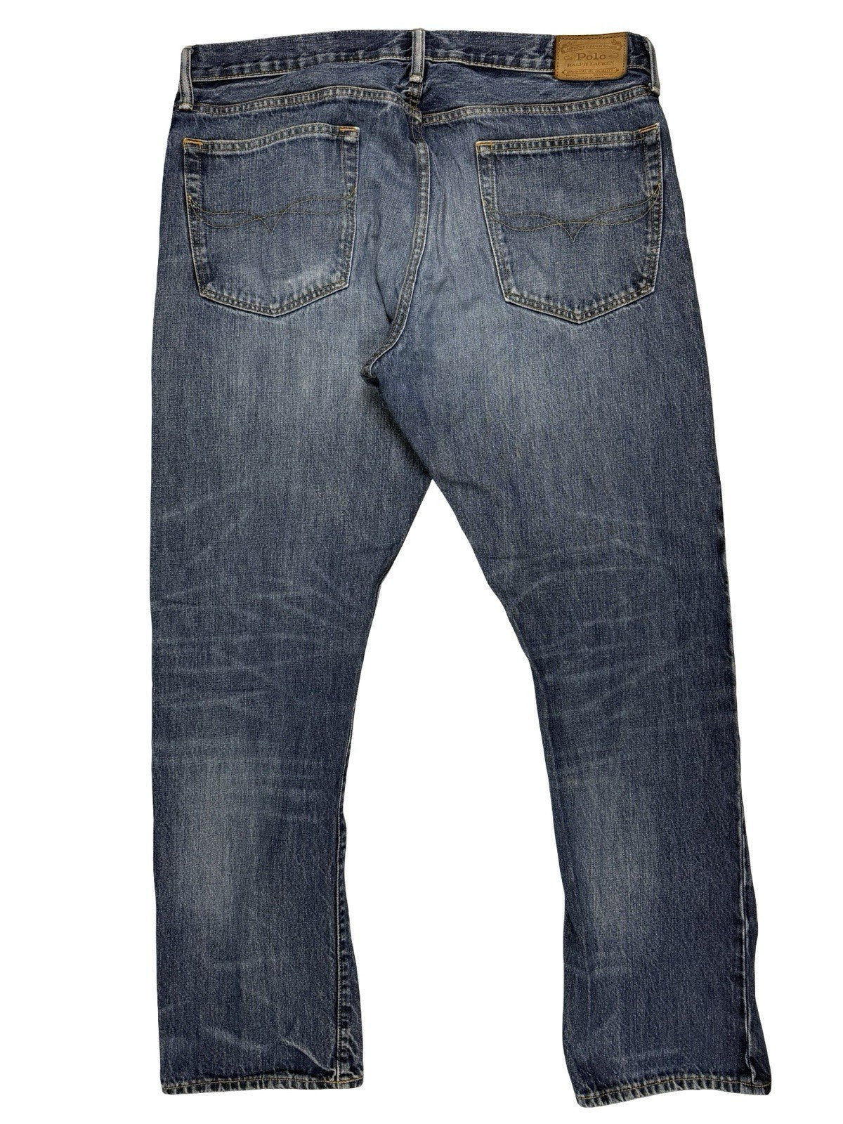 Polo Ralph Lauren Blue Hampton Relaxed Straight Denim Jeans 36W 32L