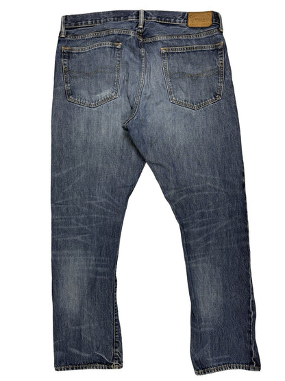 Polo Ralph Lauren Blue Hampton Relaxed Straight Denim Jeans 36W 32L
