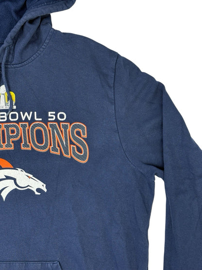 NFL Denver Broncos Blue Super Bowl 50 Hoodie XL