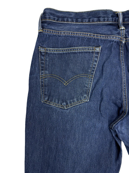 Levi's 514 Classic Straight Fit Blue Denim Jeans 36W 32L