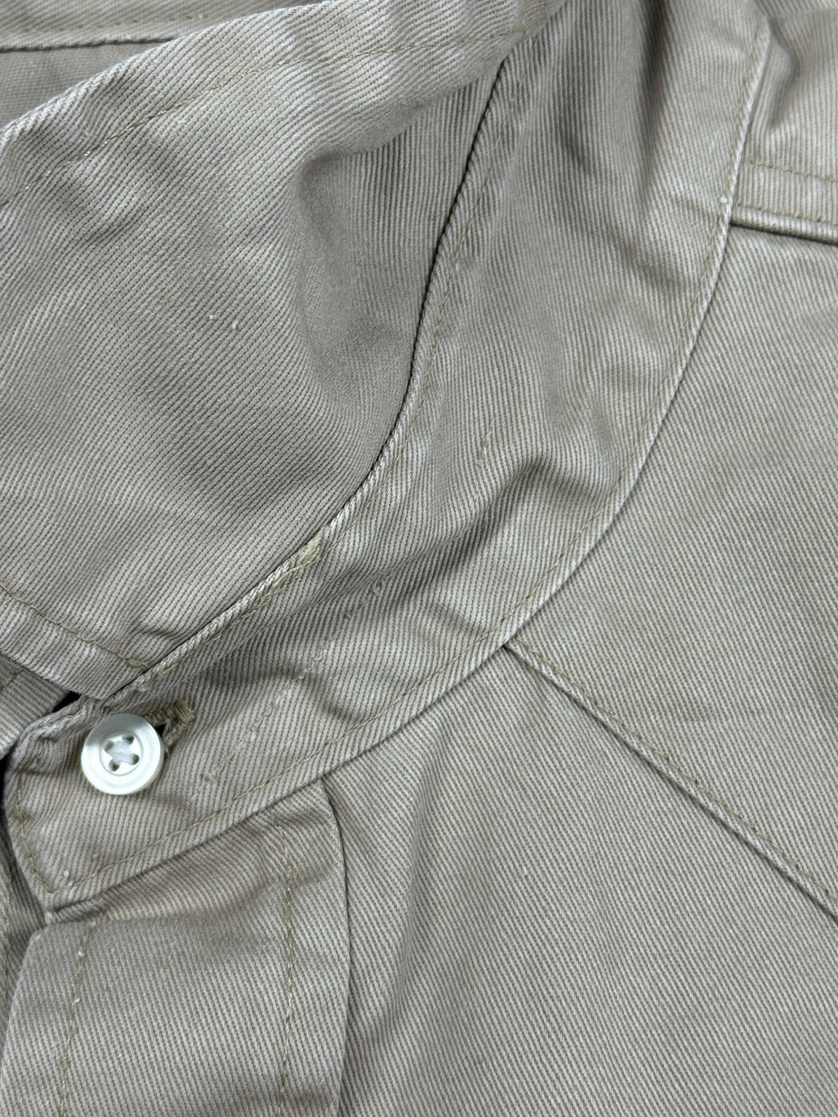 Wrangler Beige Pearl Snap Western Cowboy Shirt XL
