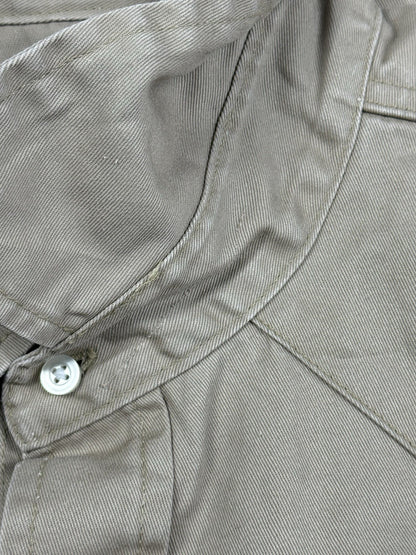 Wrangler Beige Pearl Snap Western Cowboy Shirt XL