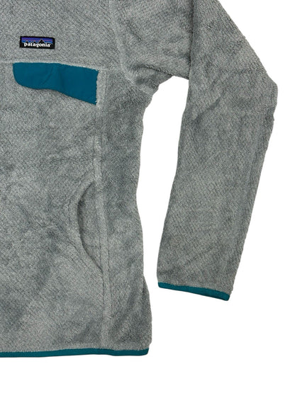 Patagonia Grey Snap Fleece Jumper Medium