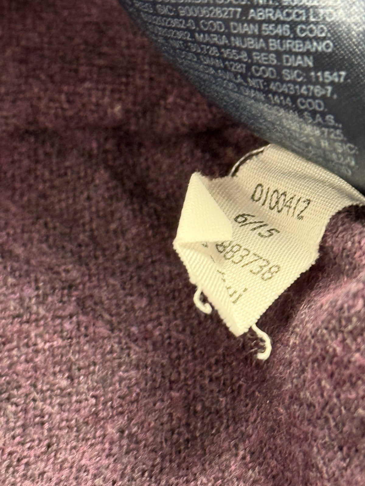 Tommy Hilfiger Purple Prima Cotton Cashmere Jumper Sweater XL