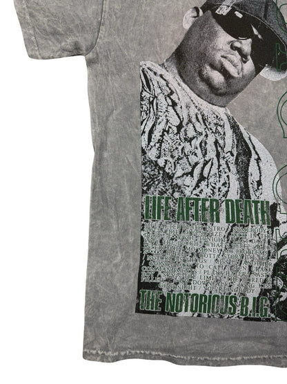 Notorious BIG Biggie Smalls Grey Life After Death Top Medium