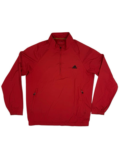 Adidas Retro Red 1/4 Zip Track Jacket Large