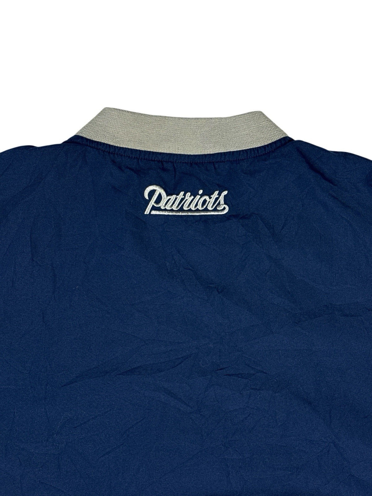 NFL New England Patriots Retro Blue Lined Jumper American Football Medium