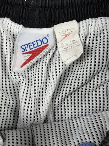 Speedo Vintage 90's Black Swim Trunk Shorts Large
