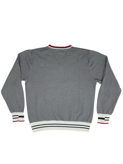 Tommy Hilfiger Retro Blue Striped Jumper XL