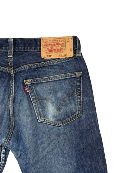 Levi's Blue 501 Jeans 32W 32L