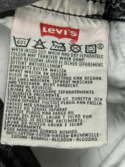 Levi's 501 Vintage Faded Black Straight Leg Denim Jeans 28W 32L