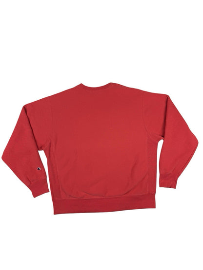 Champion Vintage Orange Reverse Weave Warm Up Jumper Large