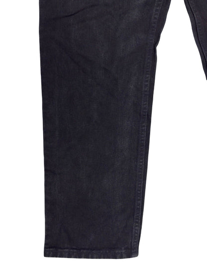 Lee Classic Regular Fit Straight Leg Black Denim Jeans 38W 29L
