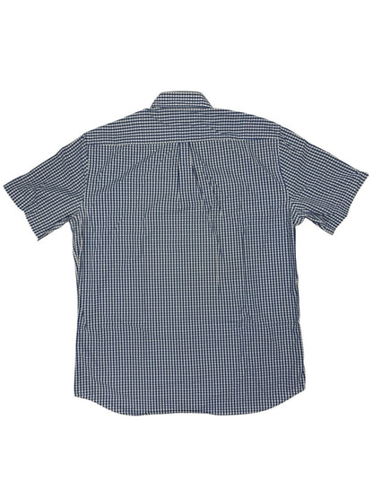 Tommy Hilfiger Blue Check Short Sleeve Shirt Large