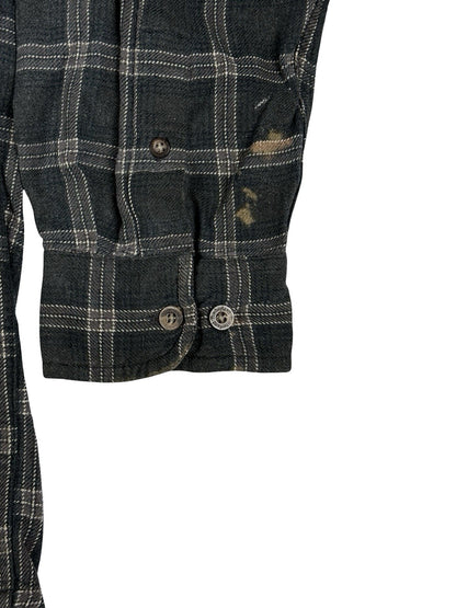 Timberland Cotton Purple Plaid Flannel Lumberjack Shirt Large