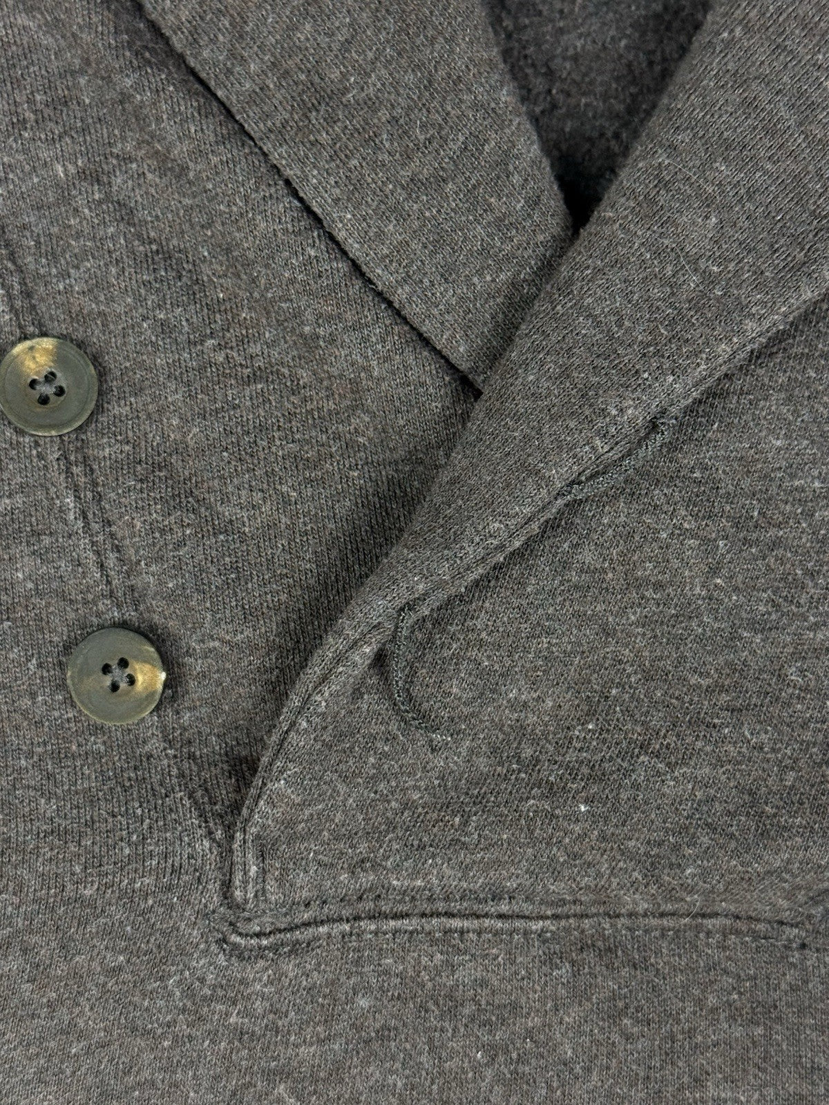 Polo Ralph Lauren Brown Shawl Collar Elbow Patch Jumper Small