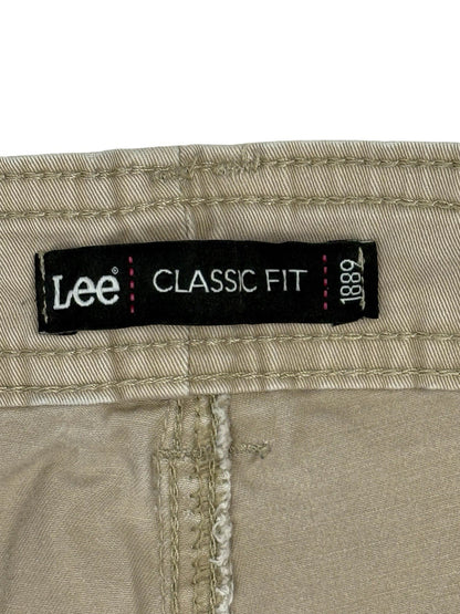 Lee Beige Classic Fit Trousers 34W 27L