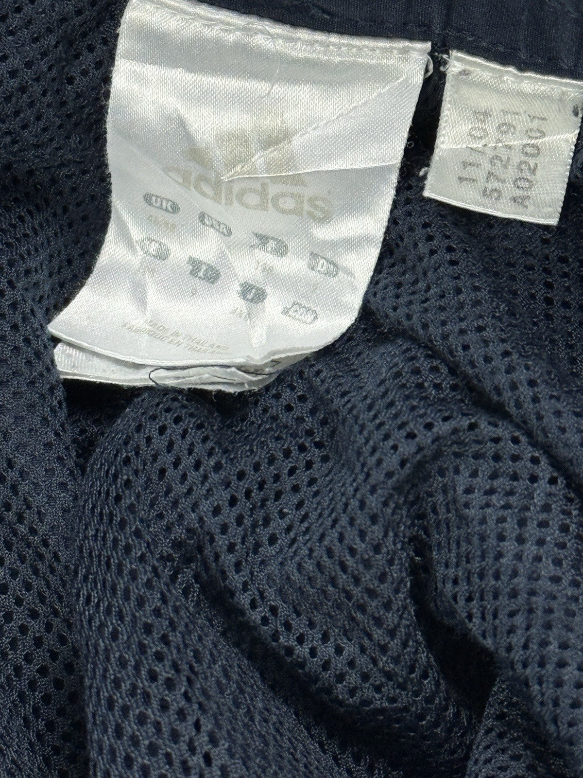 Adidas Vtg Y2K Blue Mesh Lined Track Pant Trousers 2XL (46/48W)