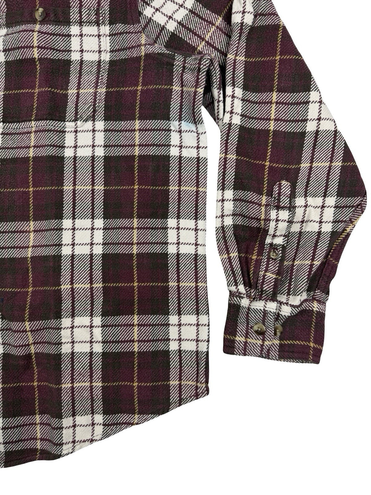 Gander Mountain Red Plaid Cotton Flannel Heavyweight Shirt XL