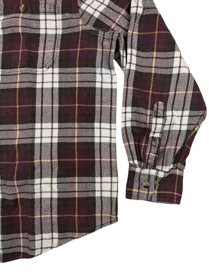 Gander Mountain Red Plaid Cotton Flannel Heavyweight Shirt XL
