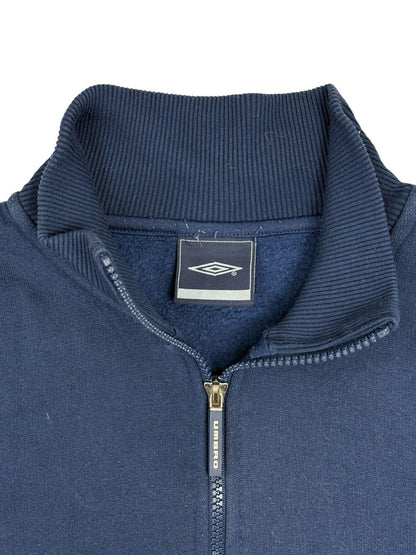 Umbro Blue Retro Zip Jumper Jacket Small