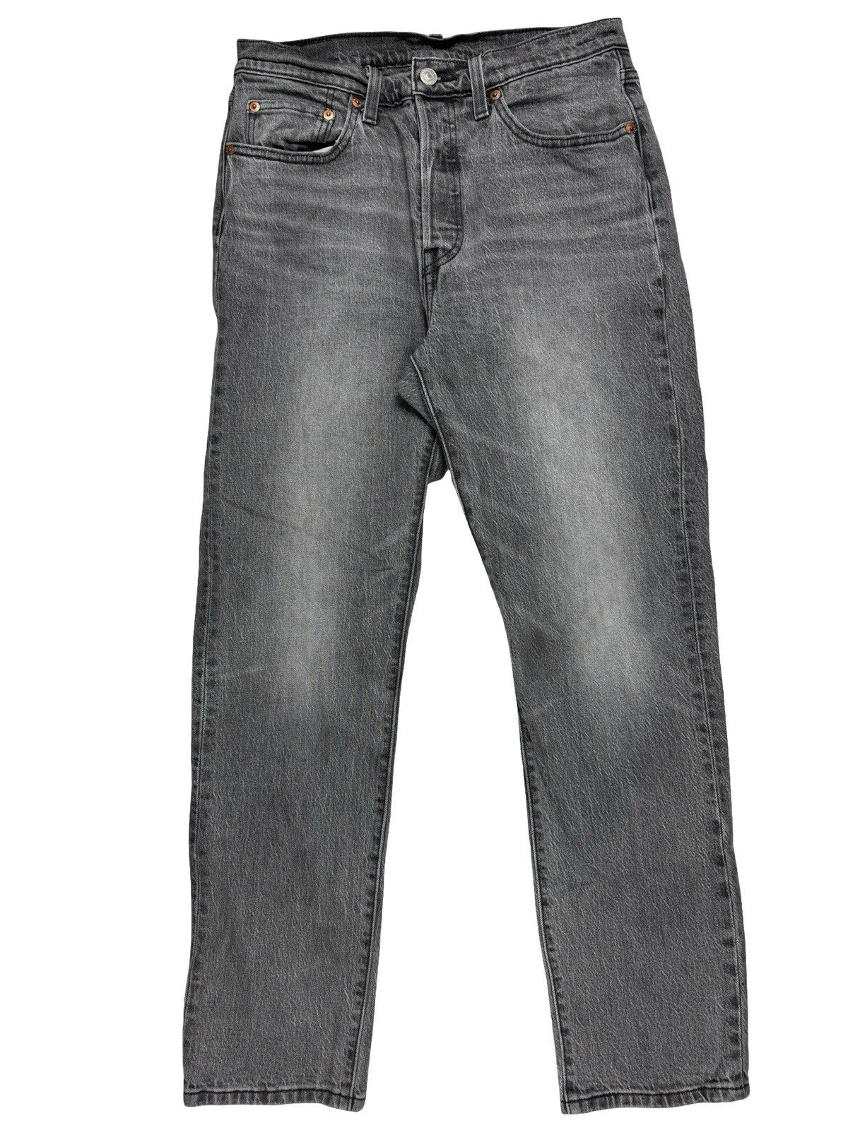 Levi's 501 Grey Faded Denim Jeans 29W 30L