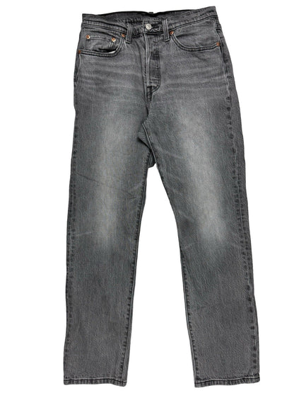 Levi's 501 Grey Faded Denim Jeans 29W 30L