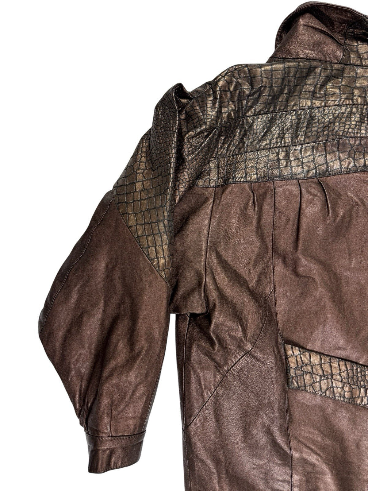 The Ronson Collection Retro Genuine Leather Jacket Women's Size 12