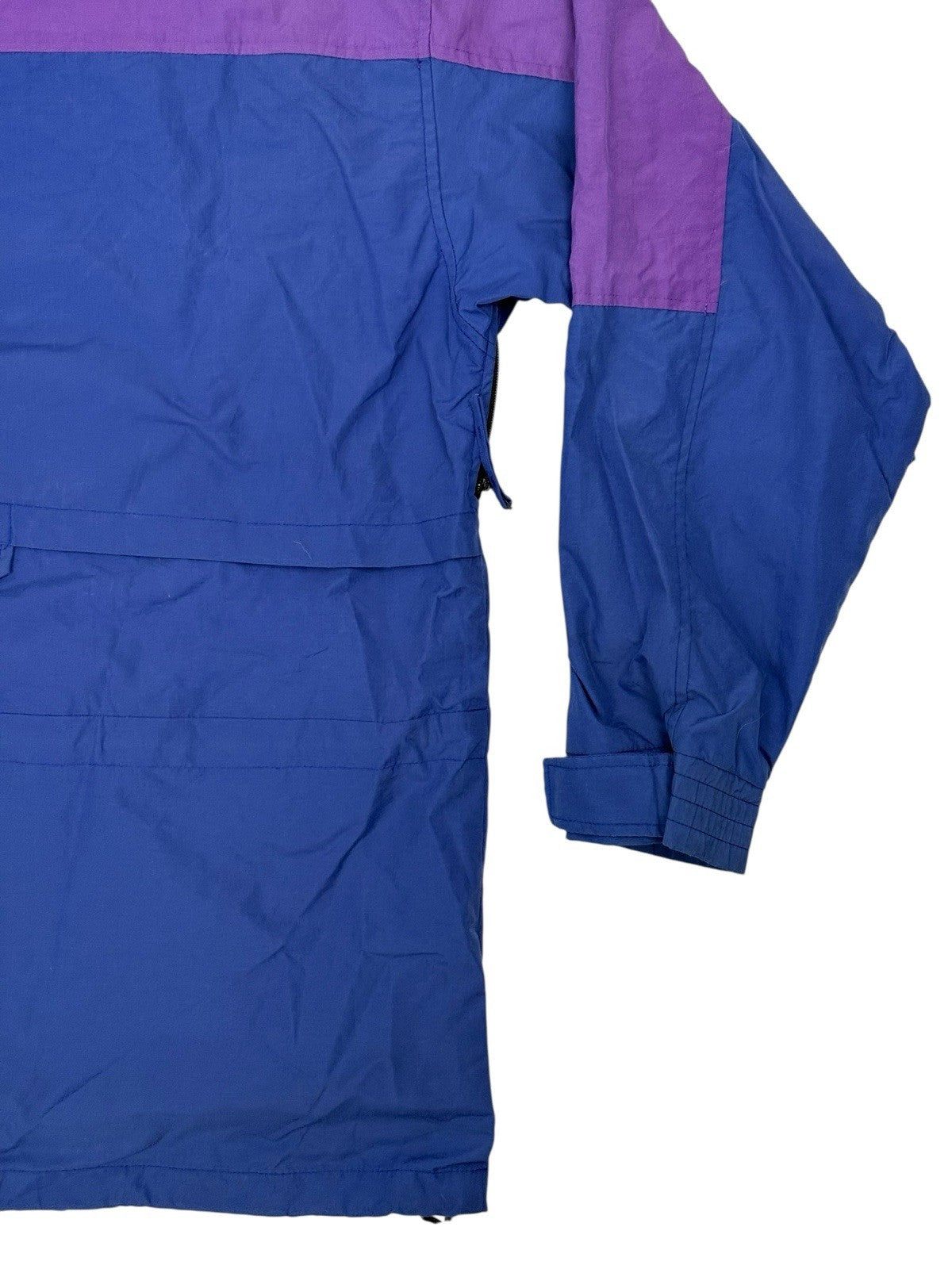 LL Bean Vintage Blue Sunbuster Zip Jacket Medium
