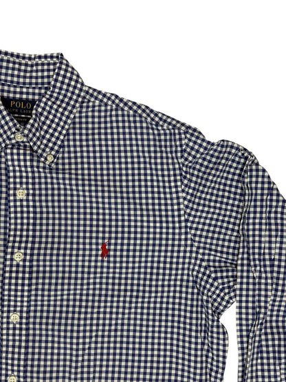 Polo Ralph Lauren Blue Check Shirt Custom Fit Large