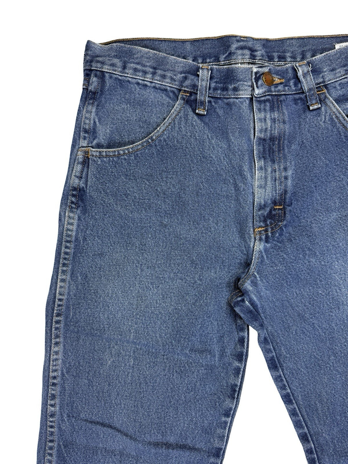 Rustler Wrangler Regular Fit Straight Leg Blue Denim Jeans 32W 30L