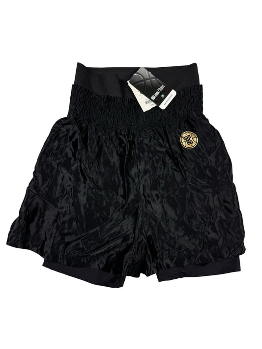 Bershka x NBA LA Clippers Black Sports Shorts XS