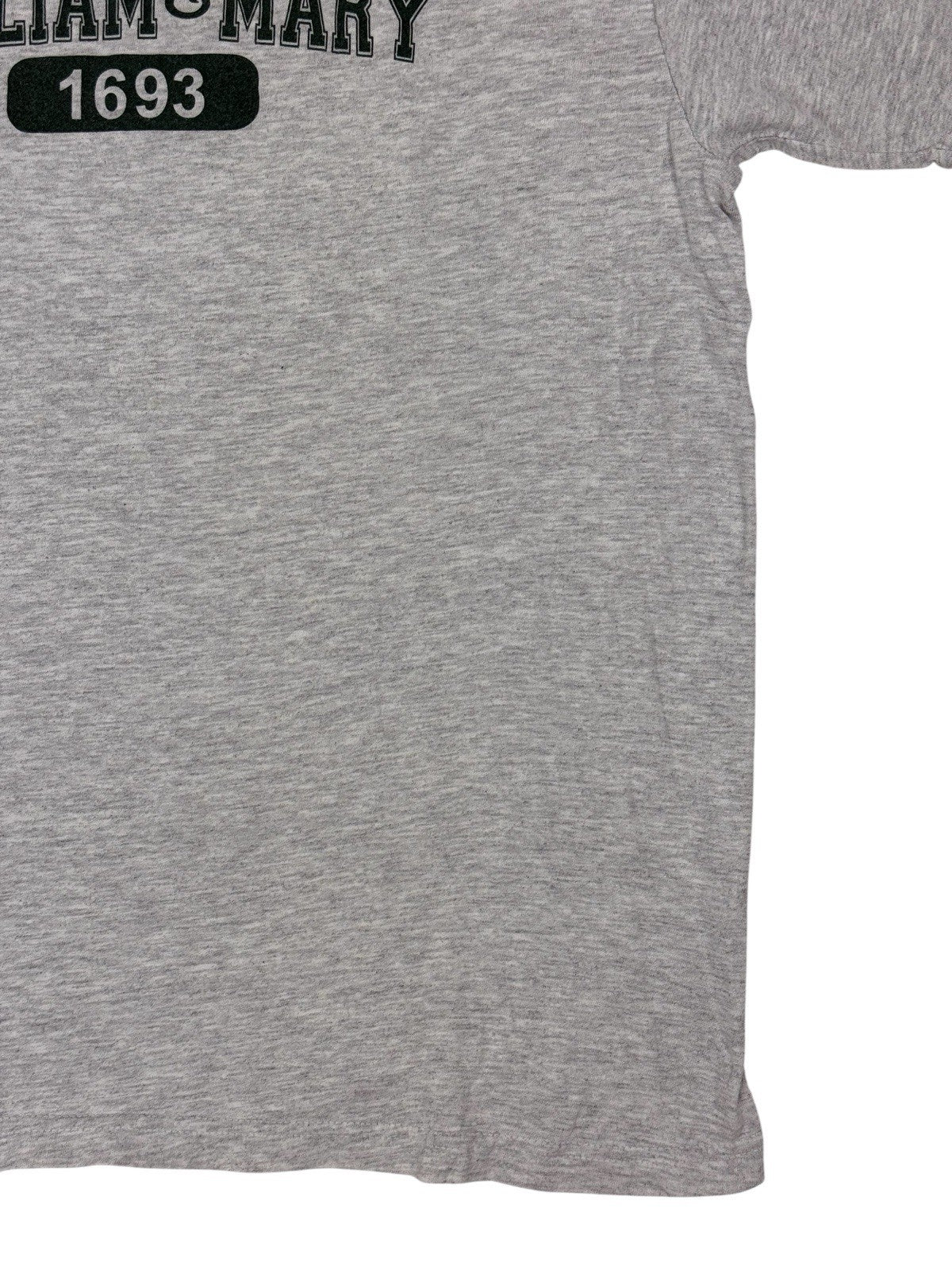 William and Mary College Retro Grey Printed American University Top Medium