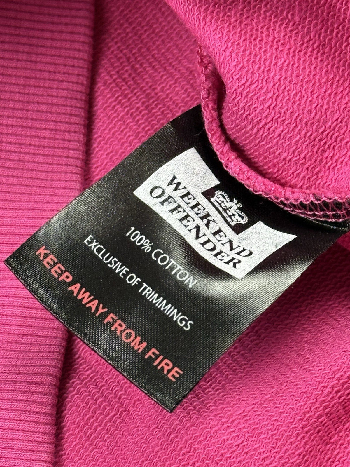 Weekend Offender Pink Admit Nothing Jumper Small