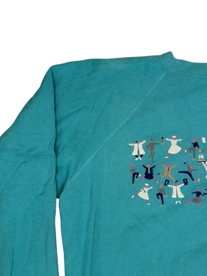 Vintage Blue Mary Hospital Printed LCMH Jumper XL