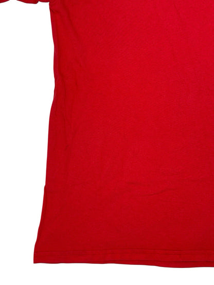 Wisconsin Football Retro Red American College Apparel Printed Top Small