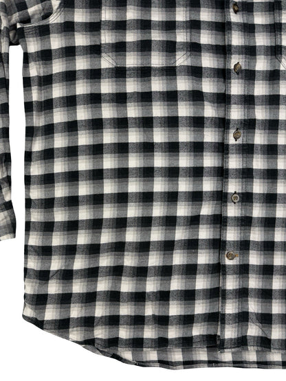 Carhartt Black Plaid Hamilton Relaxed Fit Button Shirt XL