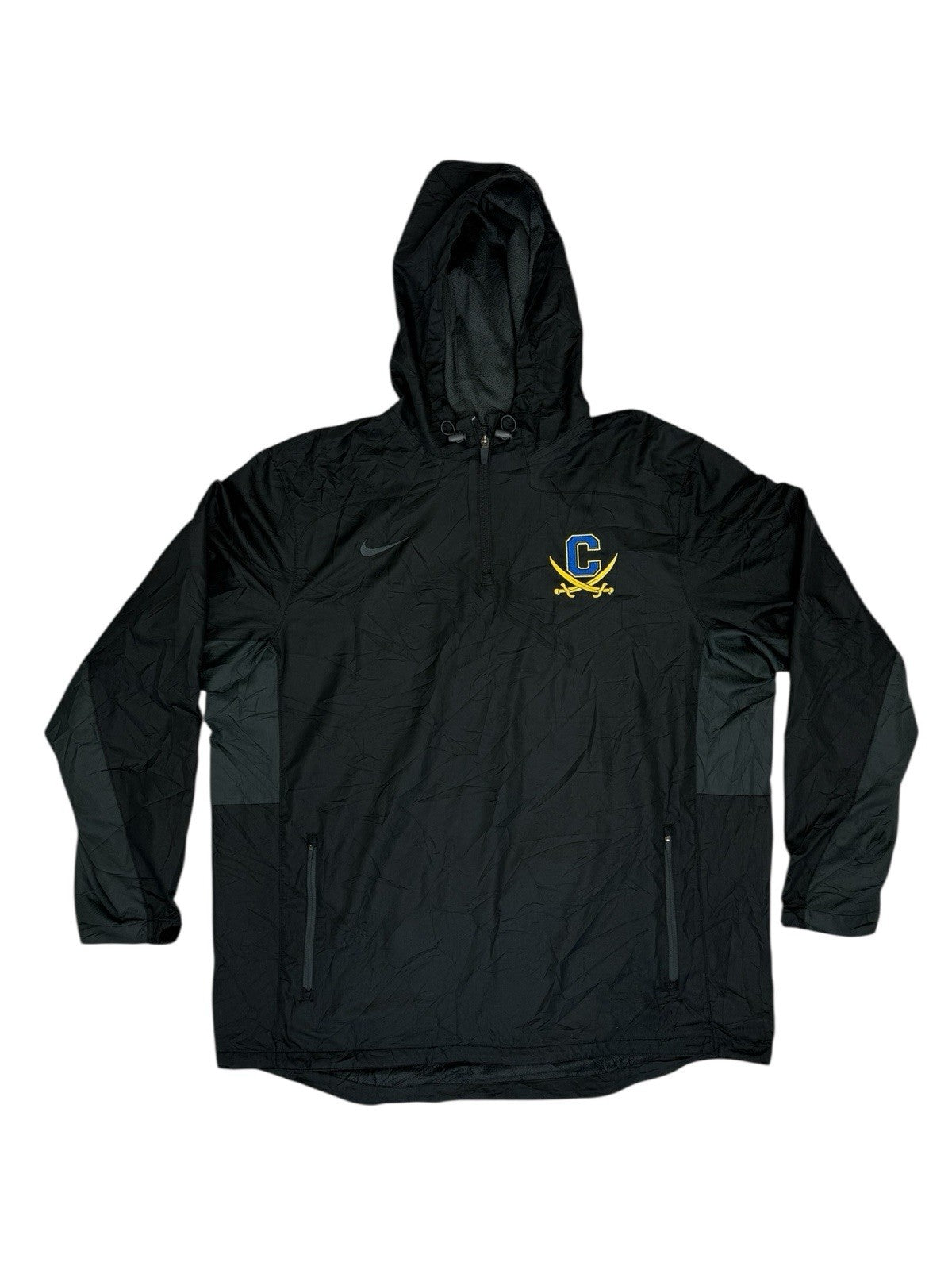Nike Black 1/4 Zip Pullover Jacket 2XL