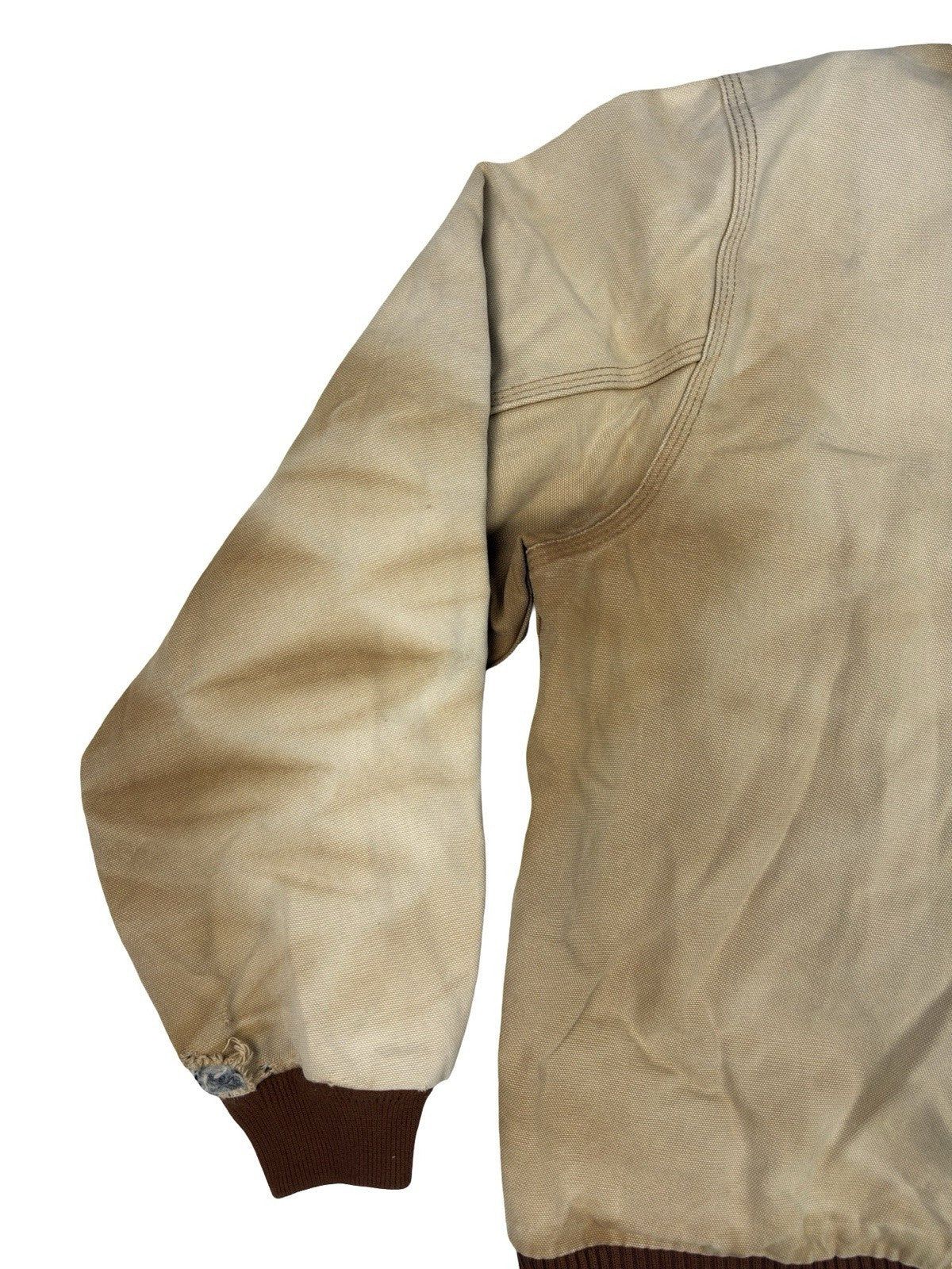 Carhartt J140 Brown Hooded Active Zip Workwear Jacket Large Regular