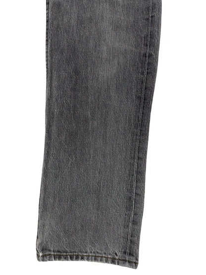 Levi's 501 Vintage Grey Straight Leg Button Fly Denim Jeans 32W 32L Made in UK