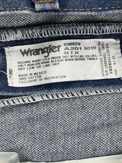 Wrangler 13MWZPW Blue Original Cowboy Cut Denim Jeans 34W 30L