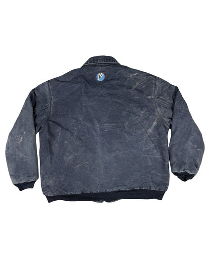 Carhartt Blue FR 101623 410 Workwear Insulated Jacket Distressed XL