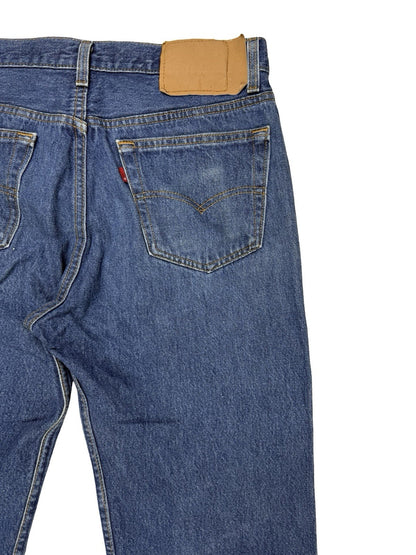 Levi's 501 Vintage 90's Blue Denim Jeans 34W 34L Made in USA