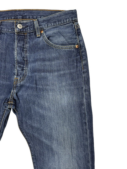 Levi's 501 Blue Straight Leg Denim Jeans 32W 32L